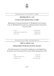 Infrastructure Consent (Pre-Application and Application Procedure and Transitional Provisions) (Wales) Regulations 2025 (W.114)