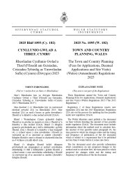 Town and Country Planning (Fees for Applications, Deemed Applications and Site Visits) (Wales) (Amendment) Regulations 2025 (W.182)