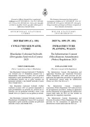 Infrastructure Consent (Miscellaneous Amendments) (Wales) Regulations 2025 (W.181)