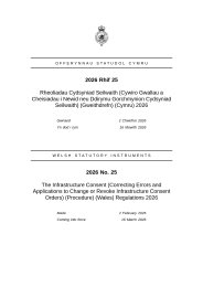 Infrastructure Consent (Correcting Errors and Applications to Change or Revoke Infrastructure Consent Orders) (Procedure) (Wales) Regulations 2026