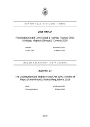 Countryside and Rights of Way Act 2000 (Review of Maps) (Amendment) (Wales) Regulations 2026