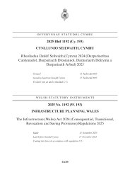 Infrastructure (Wales) Act 2024 (Consequential, Transitional, Revocation and Saving Provisions) Regulations 2025 (W.193)