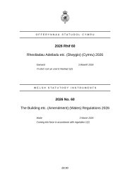Building etc. (Amendment) (Wales) Regulations 2026