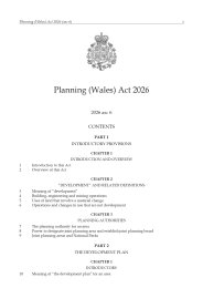 Planning (Wales) Act 2026