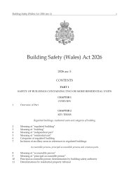 Building Safety (Wales) Act 2026