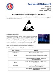 ESD guide to handling LED products