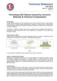 Preventing LED failures caused by corrosive materials and chemical contamination