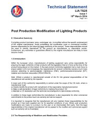 Post production modification of lighting products