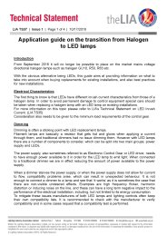 Application guide on the transition from halogen to LED lamps