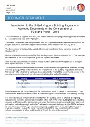 Introduction to the United Kingdom building regulations approved documents for the conservation of fuel and power 2014