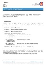 Essential requirements for lighting products under the CE mark