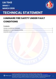 Luminaire fire safety under fault conditions
