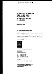 Strategic planning advice on high buildings and strategic views in London