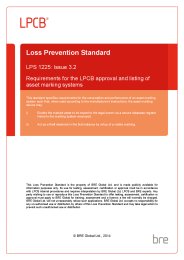Requirements for the LPCB approval and listing of asset marking systems. Issue 3.2