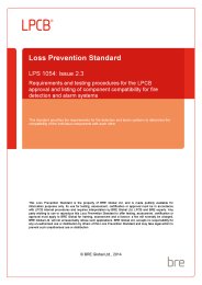 Requirements and testing procedures for the LPCB approval and listing of component compatibility for fire detection and alarm systems. Issue 2.3