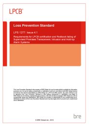 Requirements for LPCB certification and Redbook listing of supervised premises transceivers: intrusion and hold-up alarm systems. Issue 4.1 dated Jan 2016