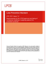 Requirements for the LPCB approval and listing of companies installing or applying passive fire protection products. Issue 1.2