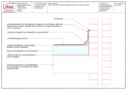 Roof sketch 2 - Built up roof upstand termination detail to pre-cut chase