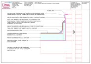 Roof sketch 4 - Built up roof insulated upstand to lead flashing