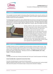 Termination of waterproofing at cills and thresholds