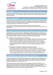 Clarification of BS 6229:2018 regarding the thermal performance of inverted roofs and inverted blue roofs