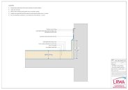 Typical warm roof installation: Min. 300mm insulated upstand with typical protected termination
