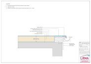 Typical warm roof installation: Typical external perimeter gutter