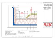 Mastic asphalt upstand into chase - inverted roof