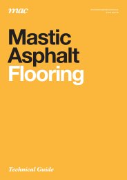 Mastic asphalt flooring