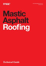 Mastic asphalt roofing