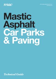 Mastic asphalt car parks and paving