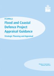 Flood and coastal defence project appraisal guidance: Strategic planning and appraisal: A procedural guide for operating authorities