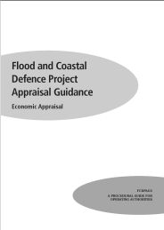 Flood and coastal defence project appraisal guidance: Economic appraisal: A procedural guide for operating authorities