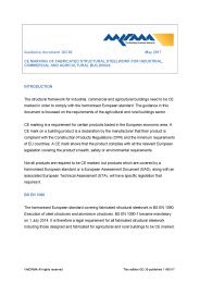 CE marking of fabricated structural steelwork for industrial, commercial and agricultural buildings