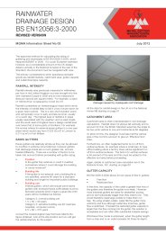 Rainwater drainage design BS EN 12056:3-2000