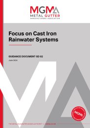 Focus on cast iron rainwater systems