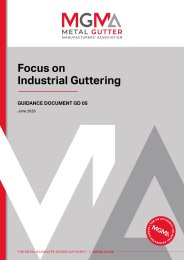 Focus on industrial guttering