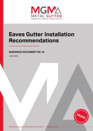 Eaves gutter installation recommendations