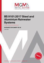 BS 9101:2017 Steel and aluminium rainwater systems