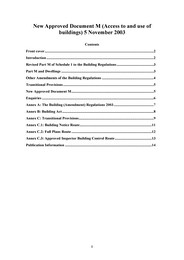 New approved document M (access to and use of buildings) 5 November 2003. Incorporating Correction dated March 2004