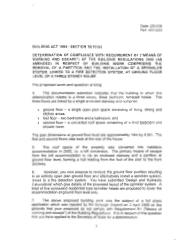 B1 (means of warning and escape) - removal of a partition and the installation of a sprinkler system, linked to a fire detection system, at ground floor level of a three storey house