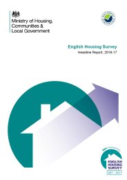 English housing survey - headline report, 2016-17