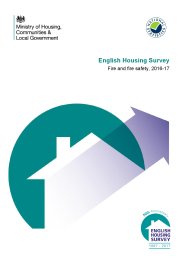 English housing survey. Fire and fire safety, 2016-17