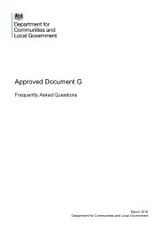 Approved Document G. Frequently asked questions