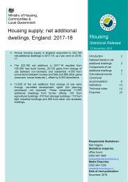 Housing supply; net additional dwellings, England: 2017-18