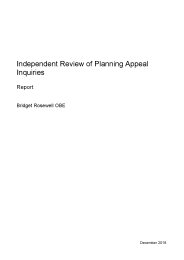Independent review of planning appeal inquiries. Report
