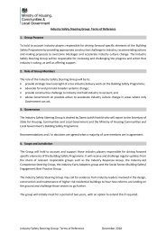 Industry safety steering group: terms of reference - The Construction ...