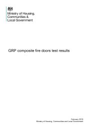 GRP composite fire door test results