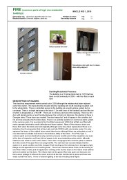 Worked example: MHCLG WE 1_2018 Fire (common parts of high rise residential buildings)