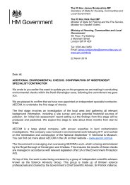 Additional environmental checks: confirmation of independent specialist contractor
